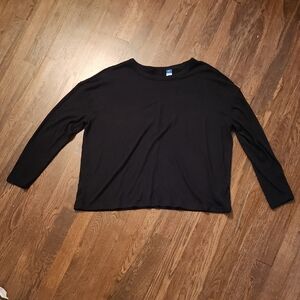 Old Navy Women's Black Long Sleeve Top
